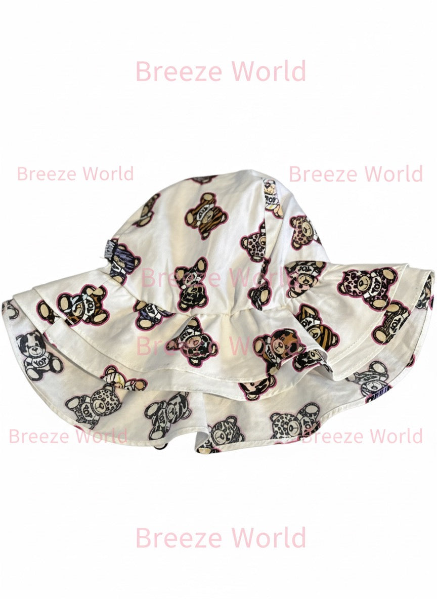 Moschino Toddler Teddy Bear Print Hat & Bloomers