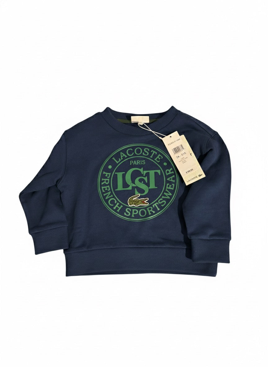 Lacoste Navy Blue Unisex Sweatshirt Size 3T