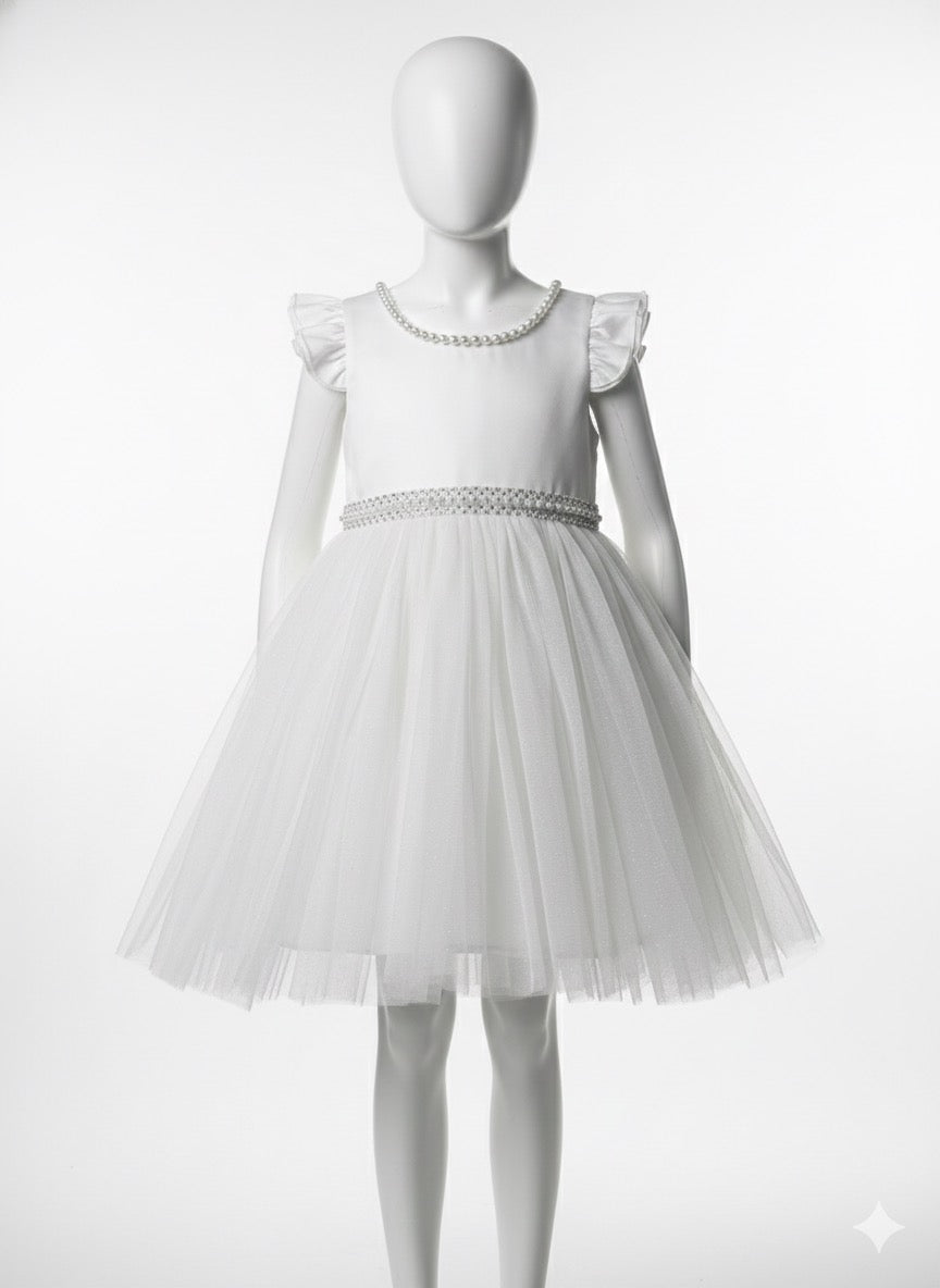 Couture Princess Tulle Dress off white -2T